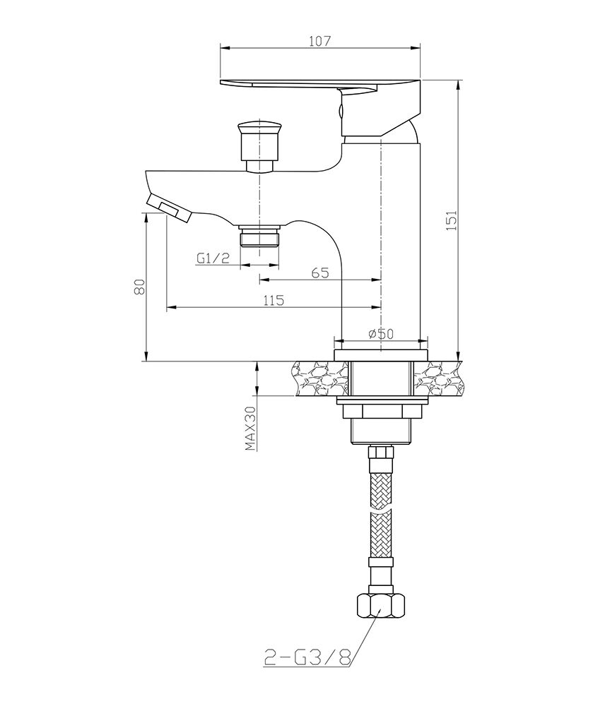 Смеситель для раковины Agger Splendid A0902500